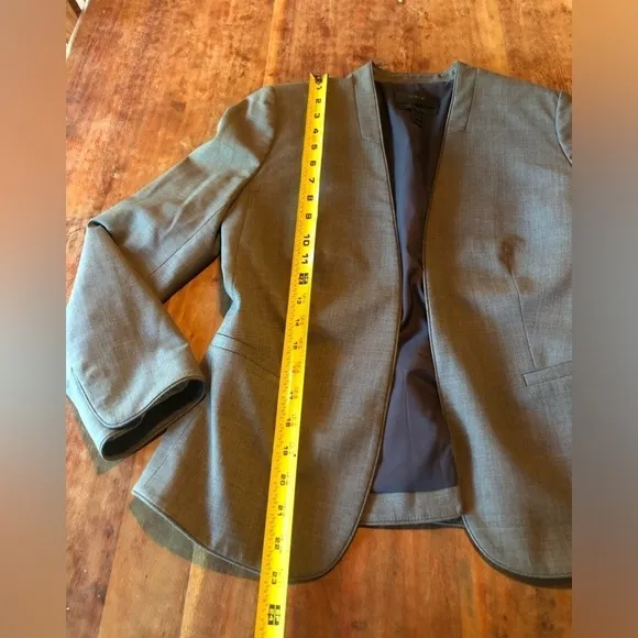 J. Crew Bi-Stretch Blazer in Gray Wool