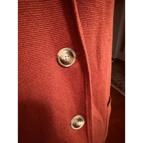 J Crew BS881 NWT Size Med  2-Button Sweater Blazer Jacket in Cognac Brown