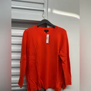J. Crew Cashmere Crewneck Sweater. Orange. Size XL. New with tags.
