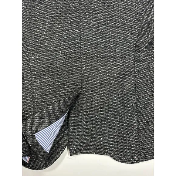 J. Crew Wool Donegal Sequin Gray Campbell Blazer One Button Tweed E4864 Size 6P