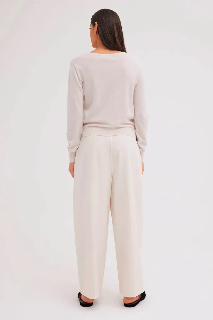 JAC   JACK Will Cashmere Sweater - Bone SzXS