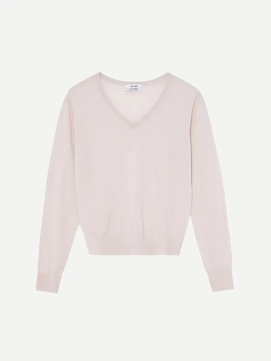 JAC   JACK Will Cashmere Sweater - Bone SzXS