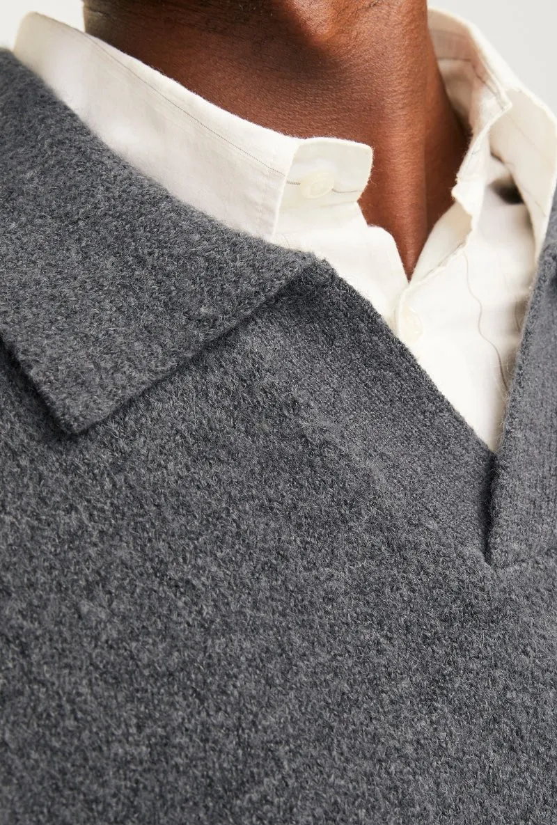 JACK AND JONES ROLLIE KNIT LS POLO
