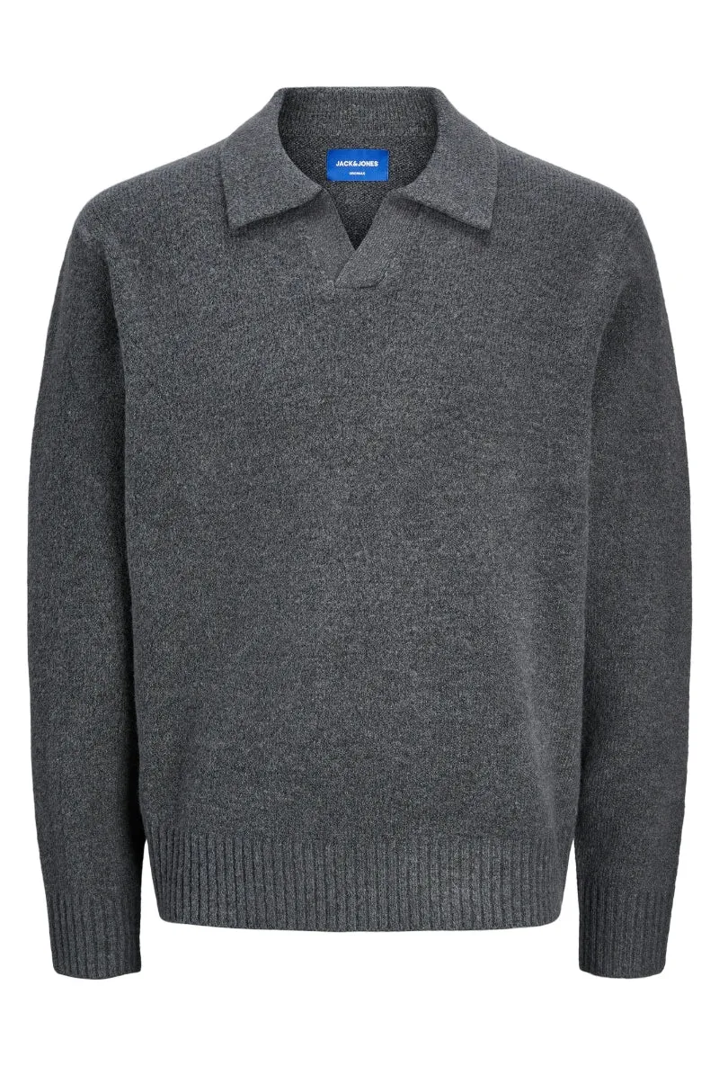 JACK AND JONES ROLLIE KNIT LS POLO