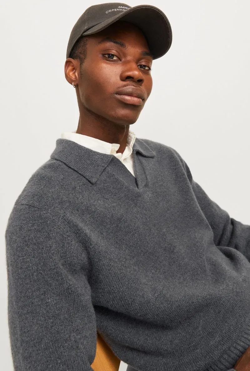 JACK AND JONES ROLLIE KNIT LS POLO