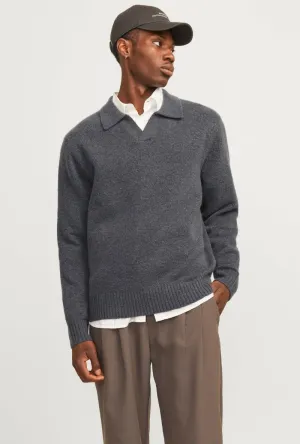 JACK AND JONES ROLLIE KNIT LS POLO