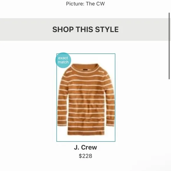 J.Crew Collection 100% Italian Cashmere Bateau Sweater 3/4 Sleeves Tan Stripe M