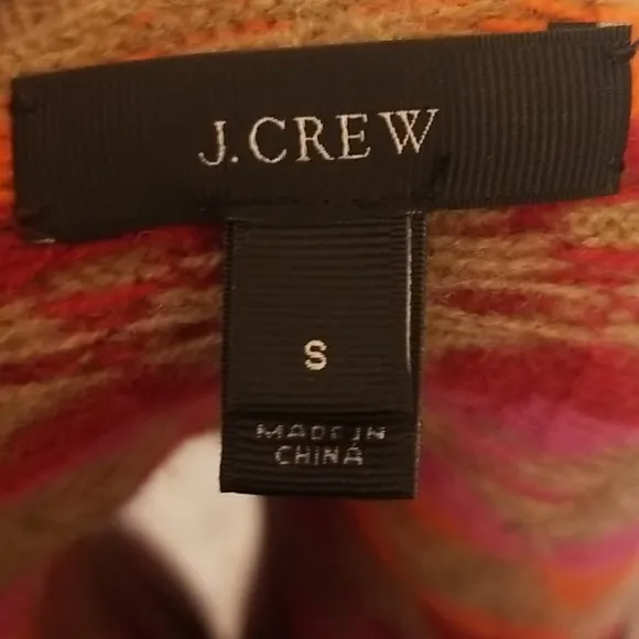 J.CREW lambs wool diamond sweater