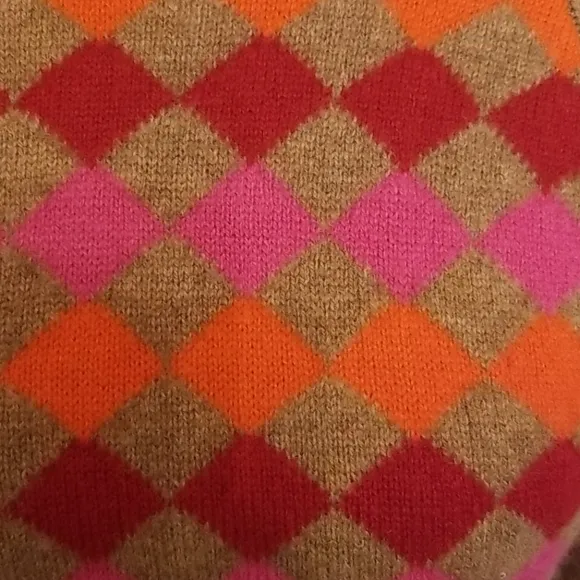 J.CREW lambs wool diamond sweater