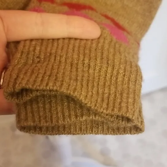 J.CREW lambs wool diamond sweater
