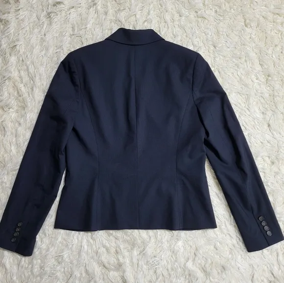 J.Crew | Navy 2-Button Suit Jacket Blazer Size 6