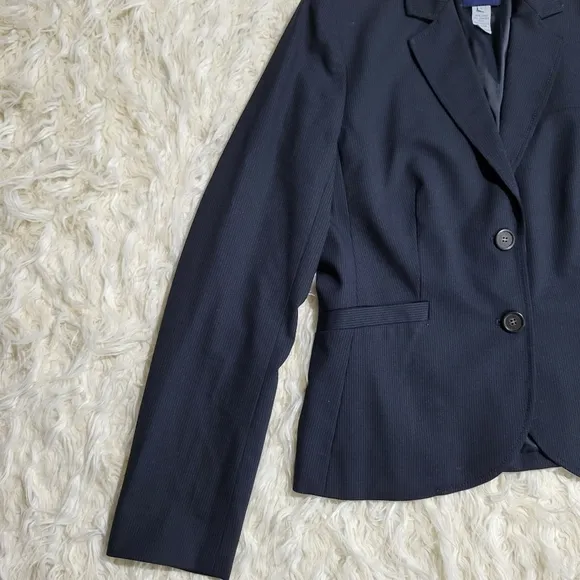 J.Crew | Navy 2-Button Suit Jacket Blazer Size 6