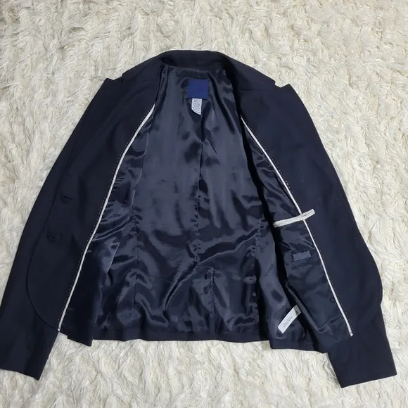 J.Crew | Navy 2-Button Suit Jacket Blazer Size 6