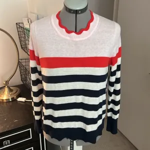 JCrew Scalloped Neck Sweater
