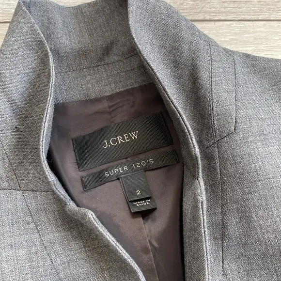 J.CREW SUPER 120s Wool Blazer SZ 2 NOT REGENT
