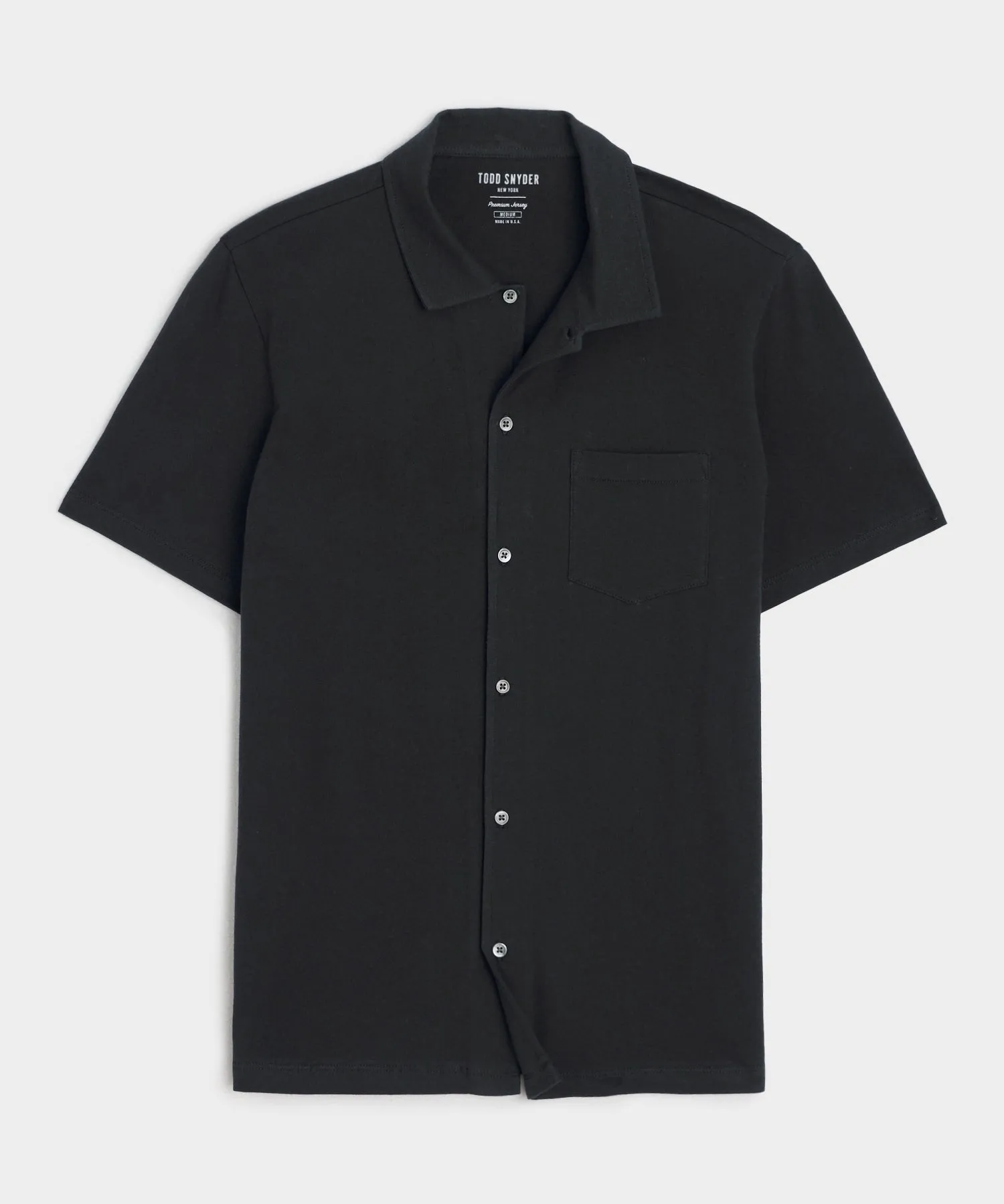 Jersey Full-Placket Polo