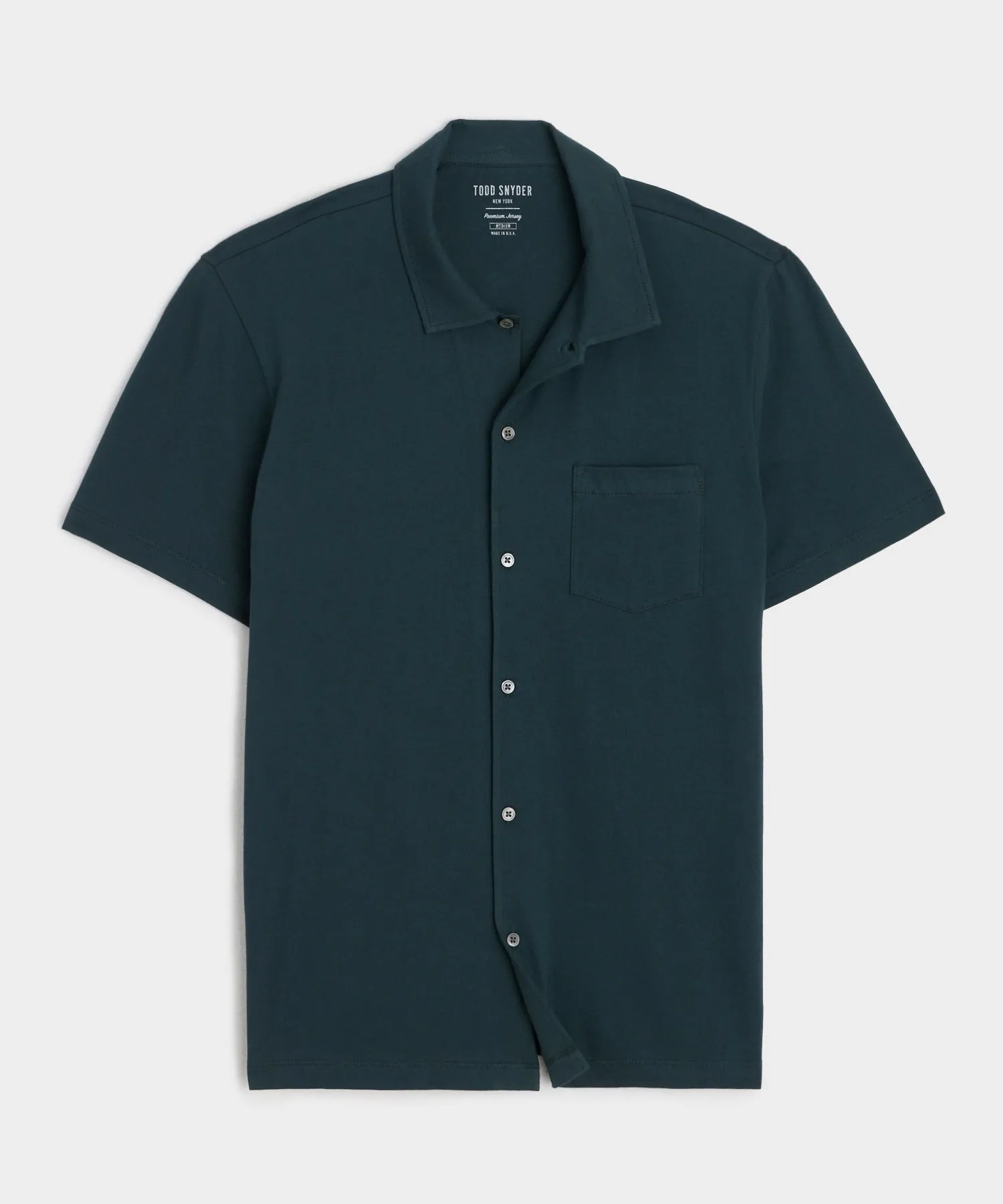 Jersey Full-Placket Polo