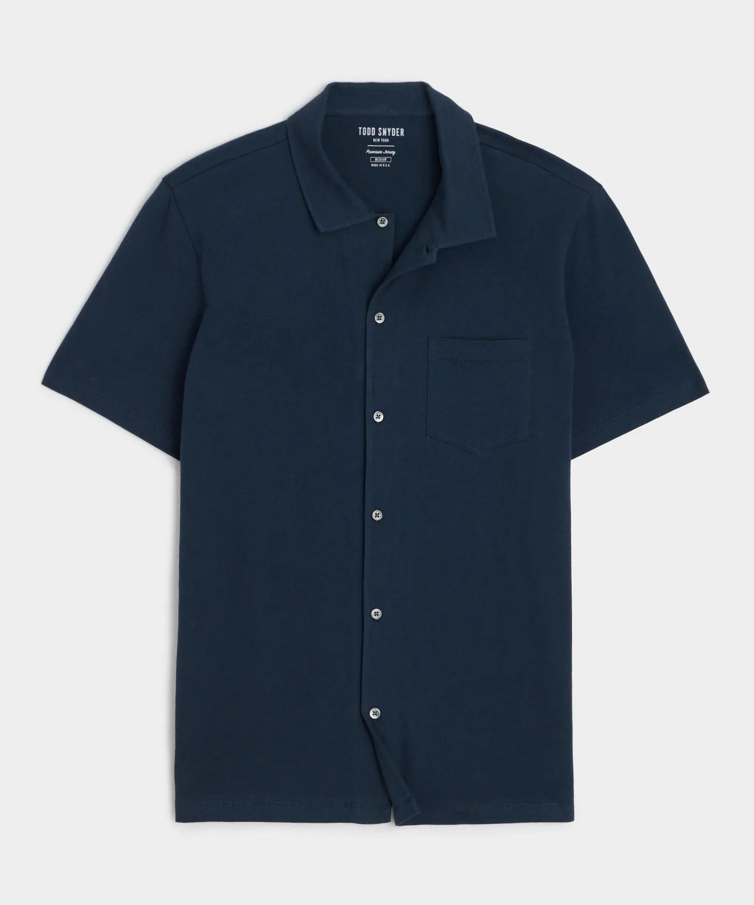 Jersey Full-Placket Polo
