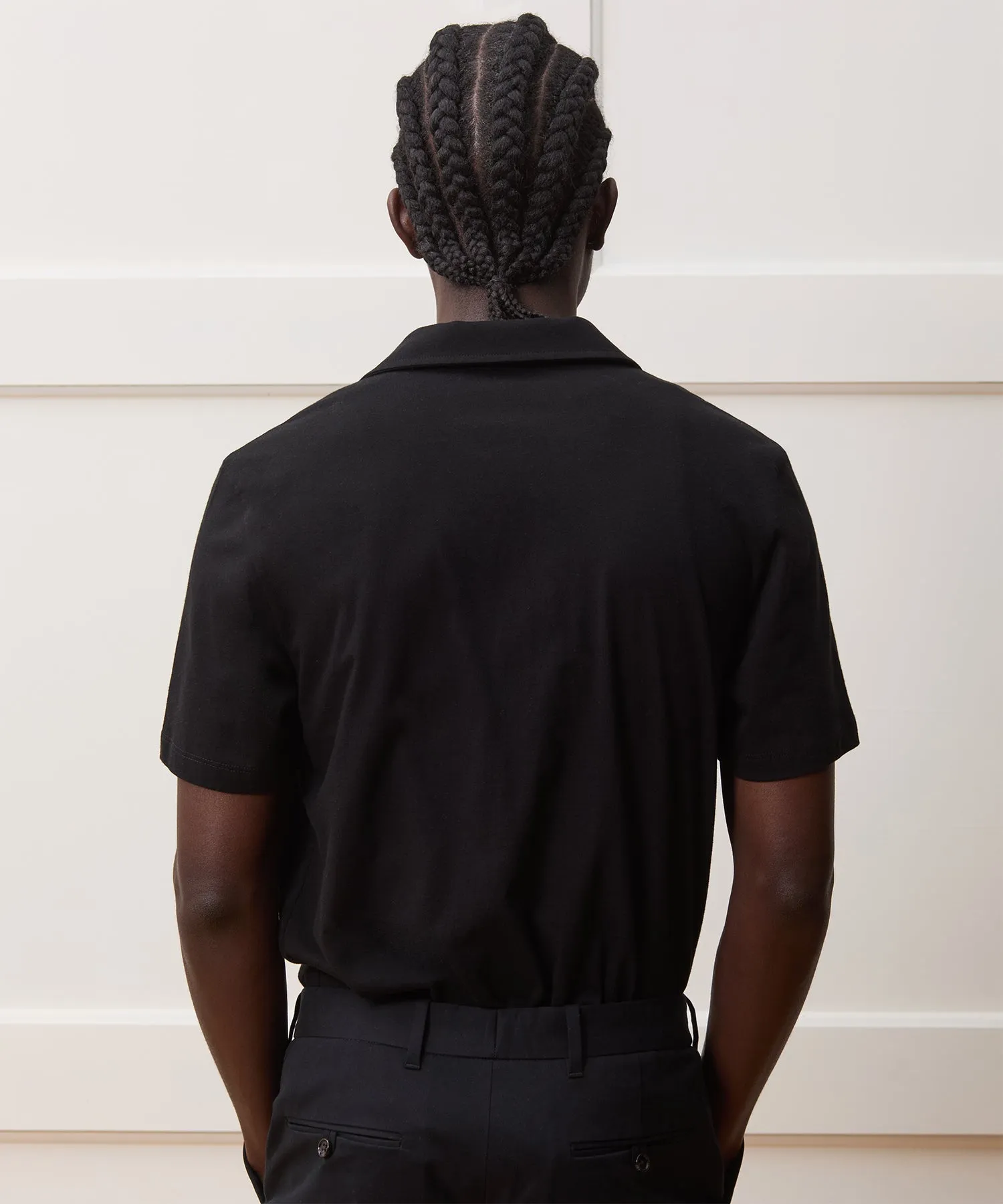 Jersey Full-Placket Polo