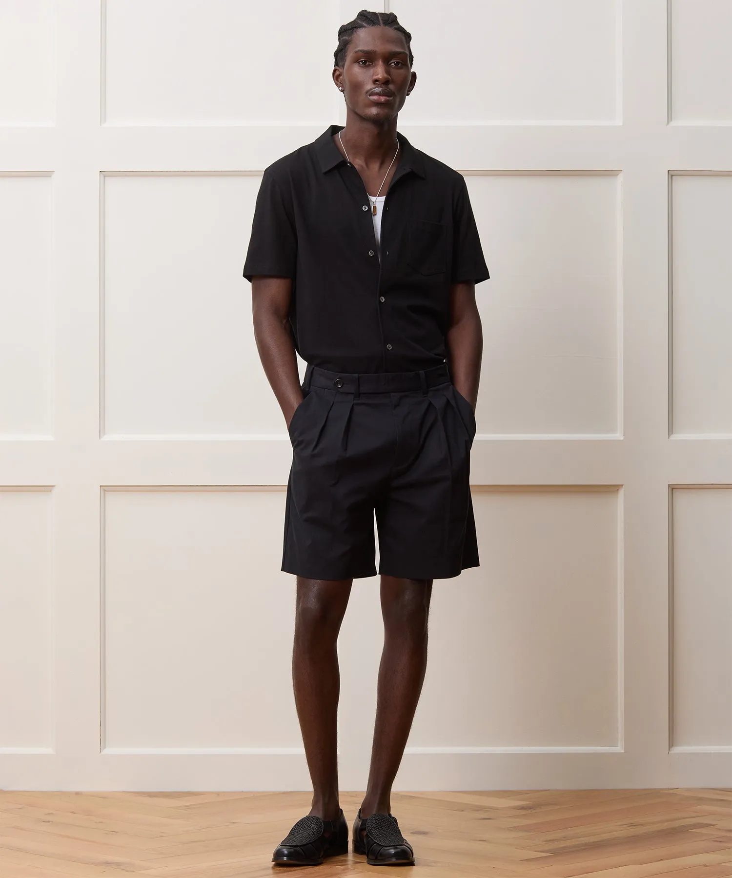 Jersey Full-Placket Polo