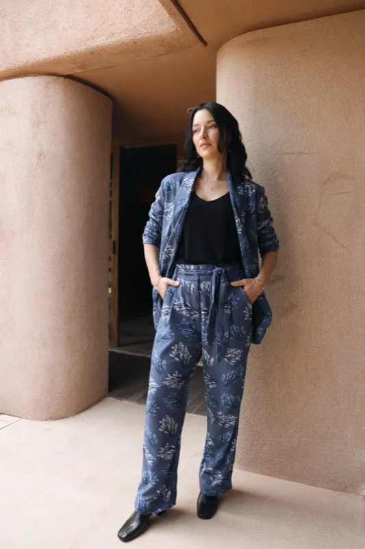 Joan Jacket - Blue Leaf