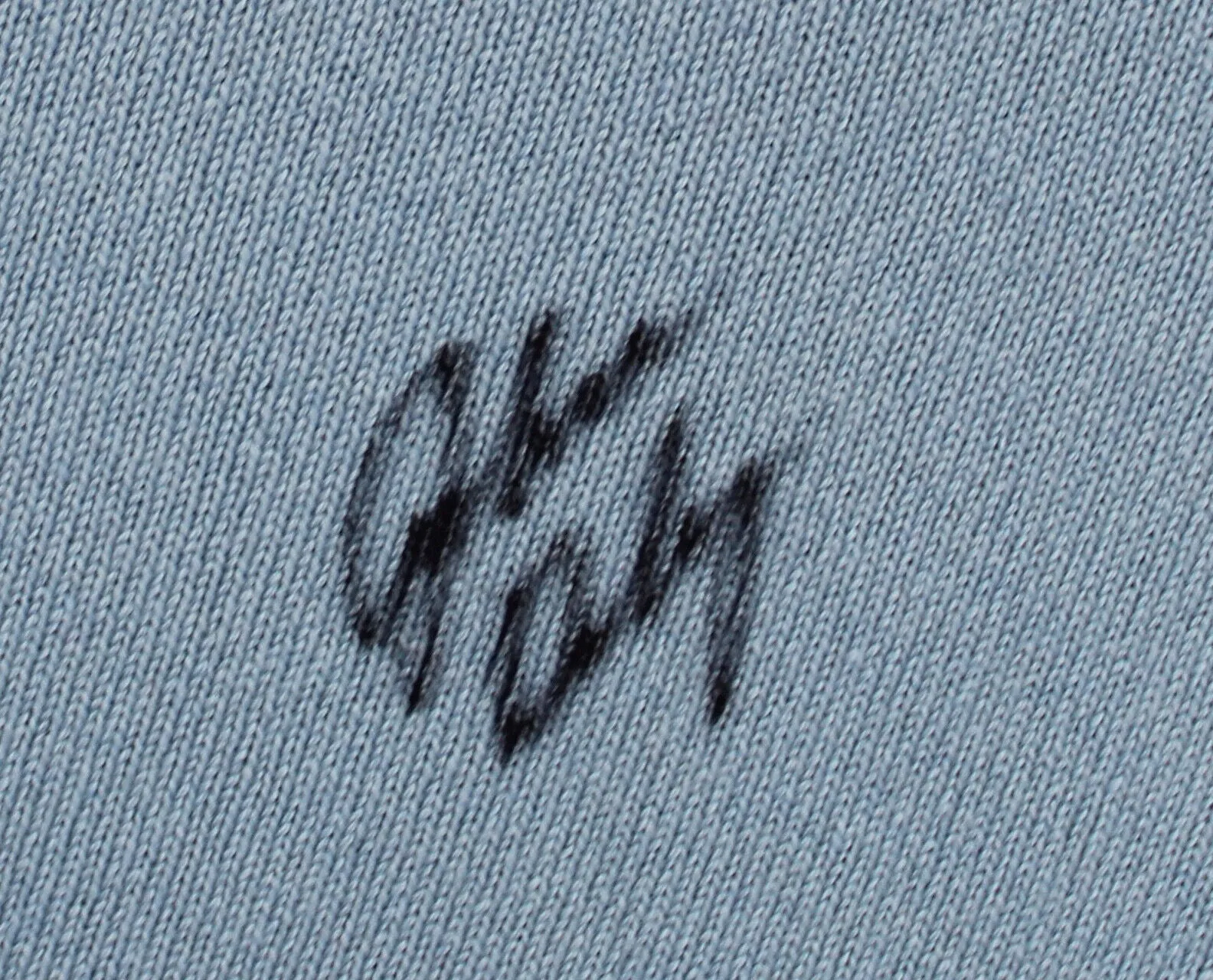 John Daly Signed Match Worn Light Blue Johnstons of Elgin Cashmere Sweater BAS