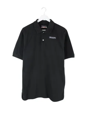Kappa 00s Basic Polo Schwarz XL