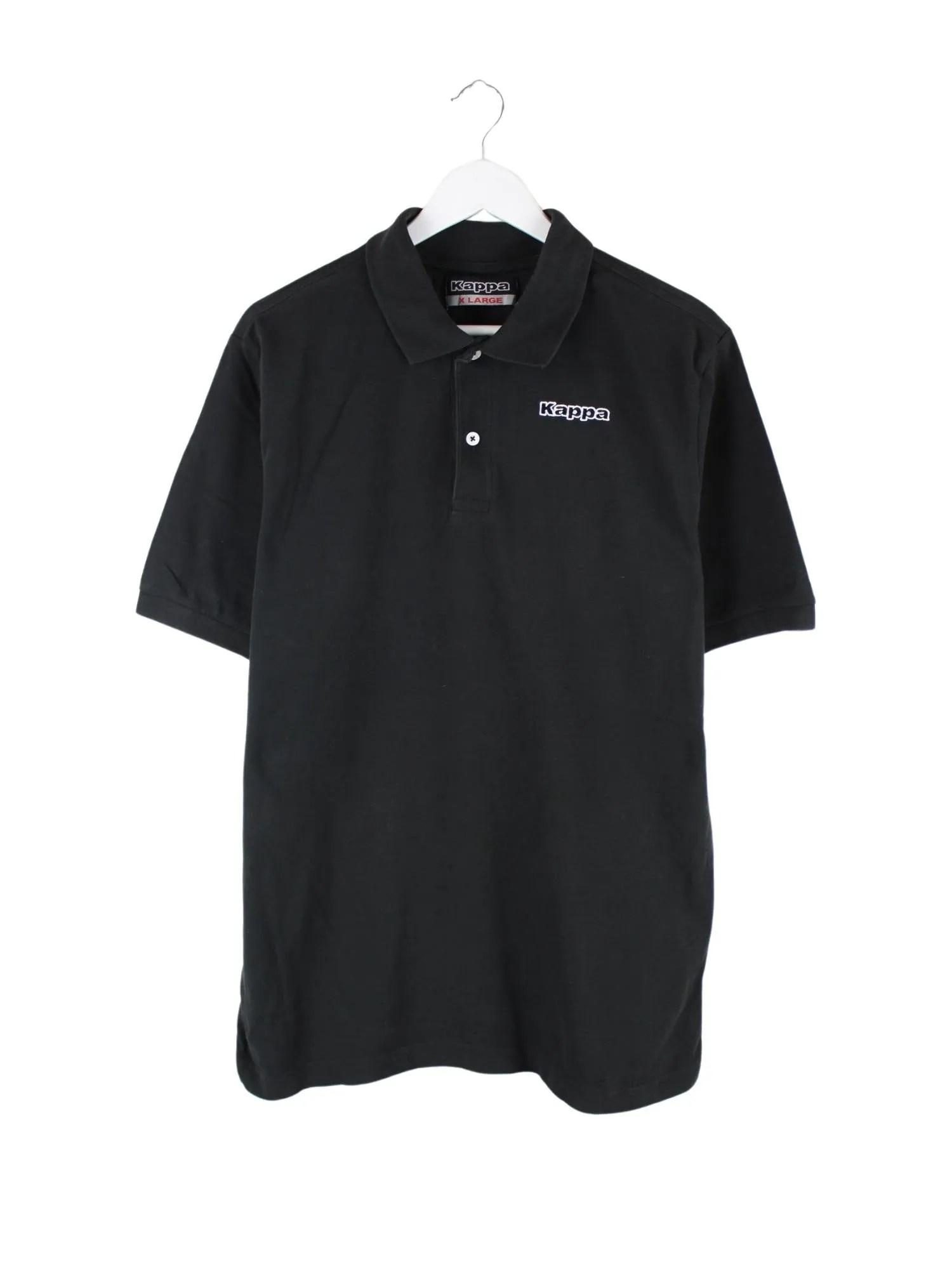Kappa 00s Basic Polo Schwarz XL