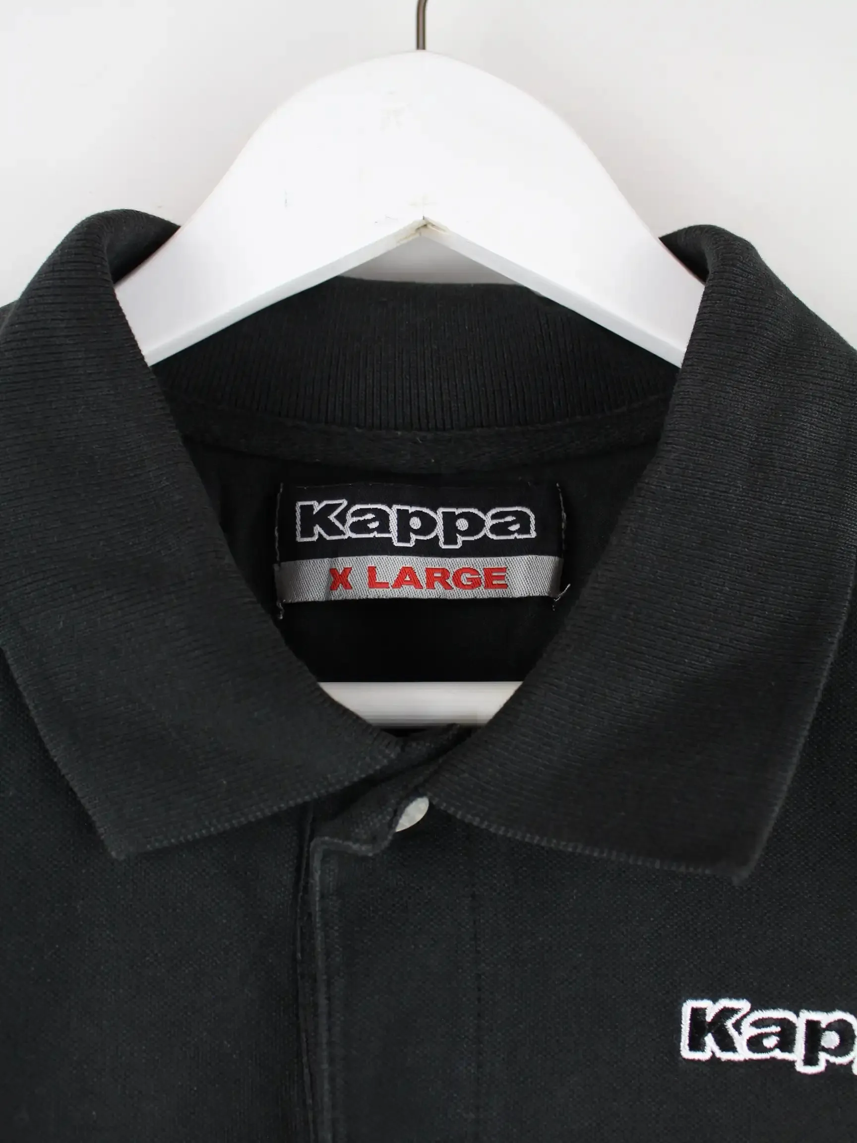 Kappa 00s Basic Polo Schwarz XL