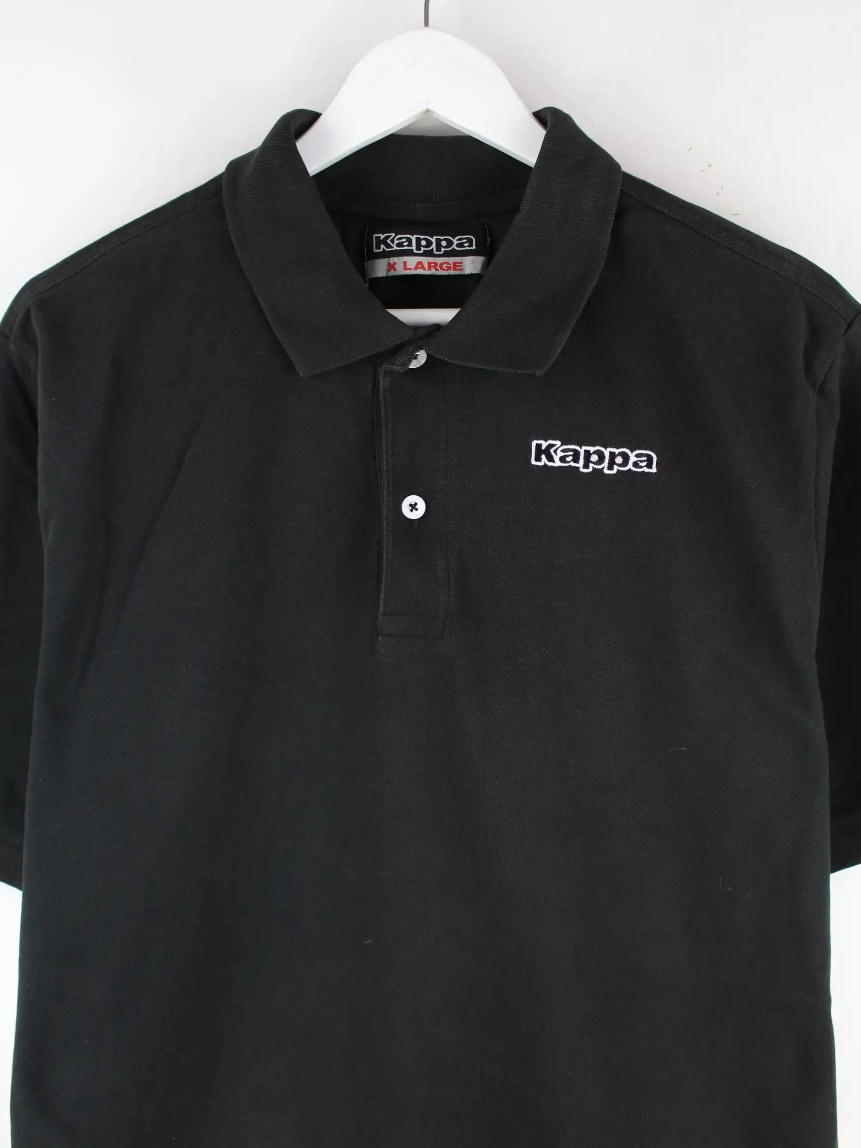 Kappa 00s Basic Polo Schwarz XL
