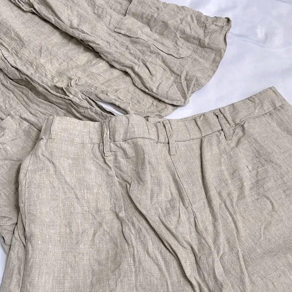 Karen Kane Linen Dress Suit Shorts XL