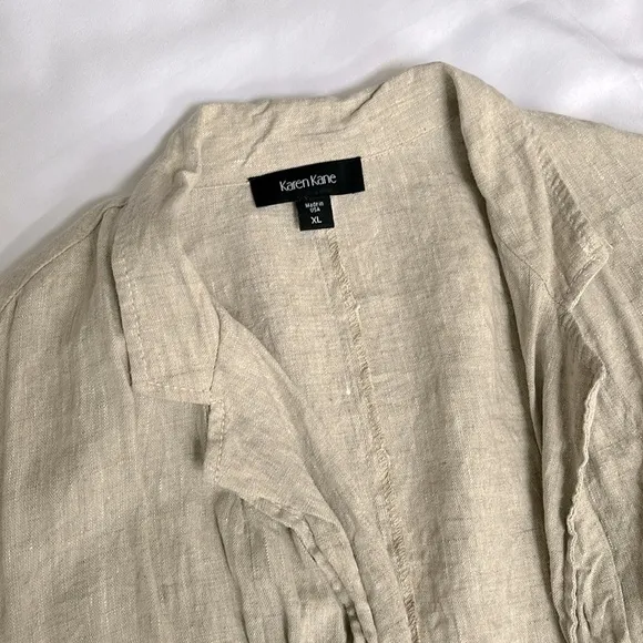 Karen Kane Linen Dress Suit Shorts XL