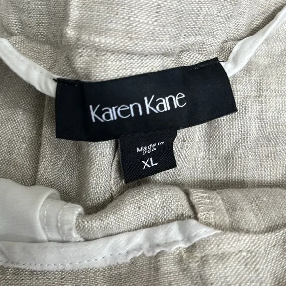 Karen Kane Linen Dress Suit Shorts XL