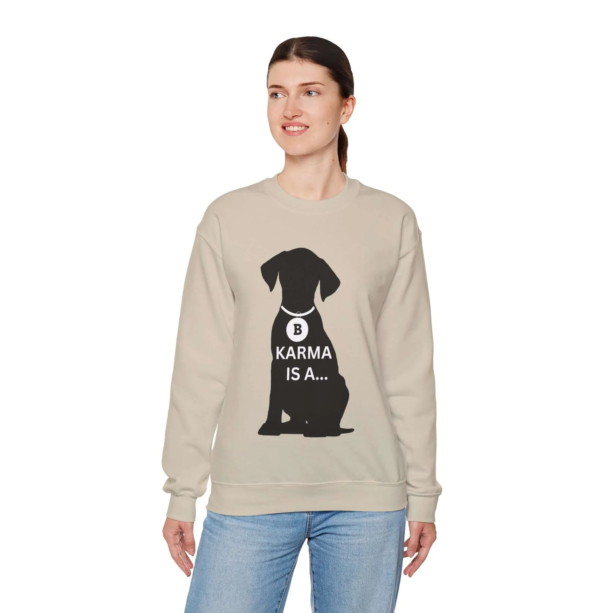 Karma Is A... Women's Graphic Sweatshirt