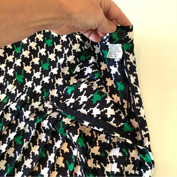 Kasper for ASL Vintage 2 Piece Skirt Suit, Women’s 10 Green w/ Houndstooth Skirt