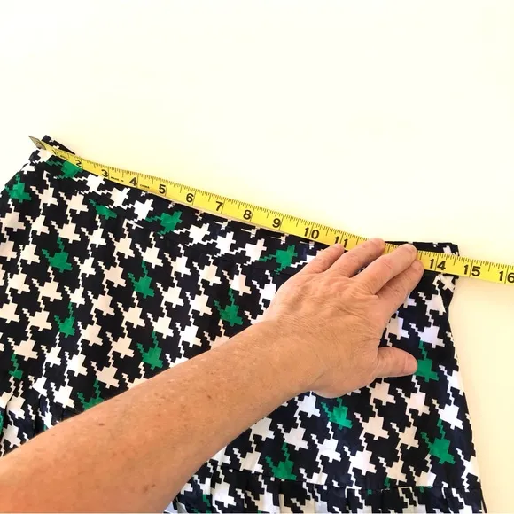 Kasper for ASL Vintage 2 Piece Skirt Suit, Women’s 10 Green w/ Houndstooth Skirt