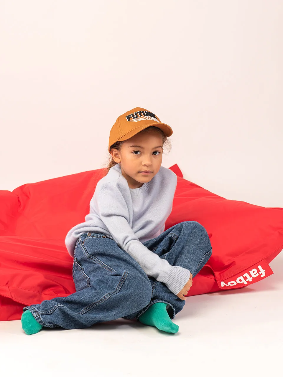 Kids Crew Neck Sweater_Baby Blue
