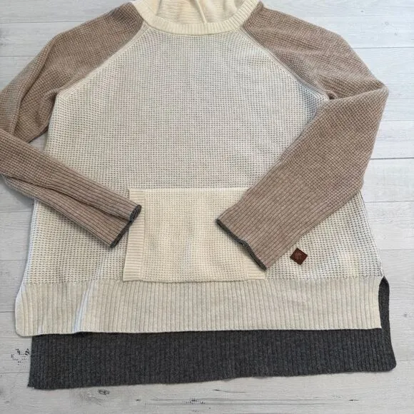 Krimson Klover women's wool cashmere‎ hooded sweater size medium