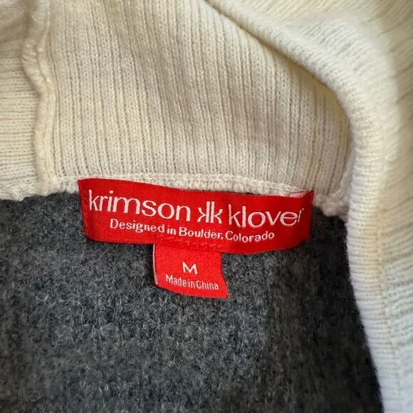 Krimson Klover women's wool cashmere‎ hooded sweater size medium