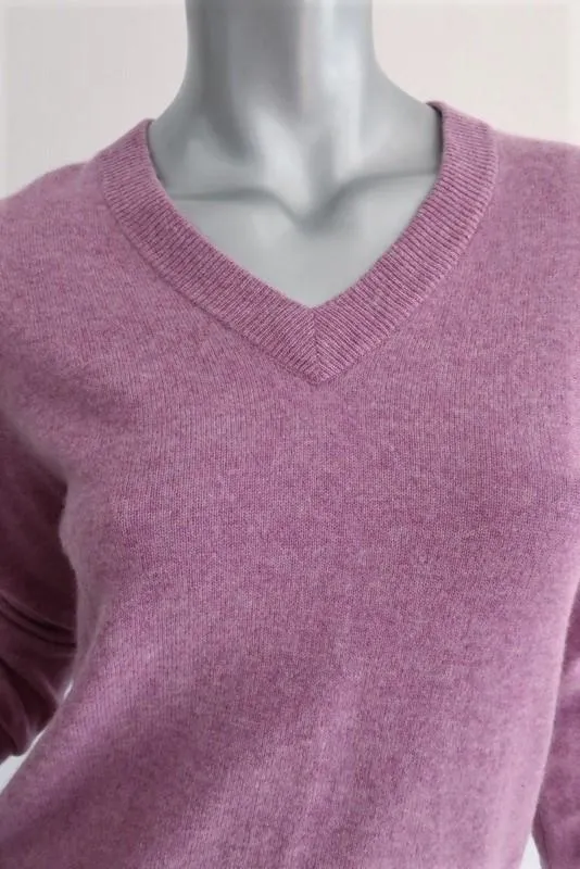 KULE Sweater Sawyer Berry Cashmere-Blend Size Extra Small V-Neck Pullover NEW