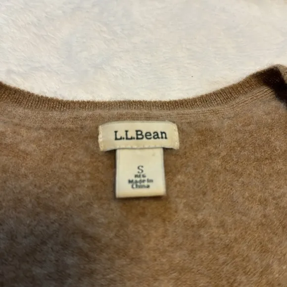 L. L. Bean Brown 100% Cashmere Sweater