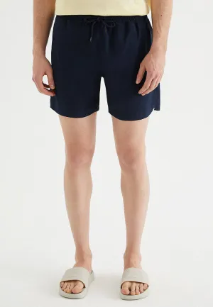 Lacivert Basic Regular Fit Erkek Deniz Şortu SOLID