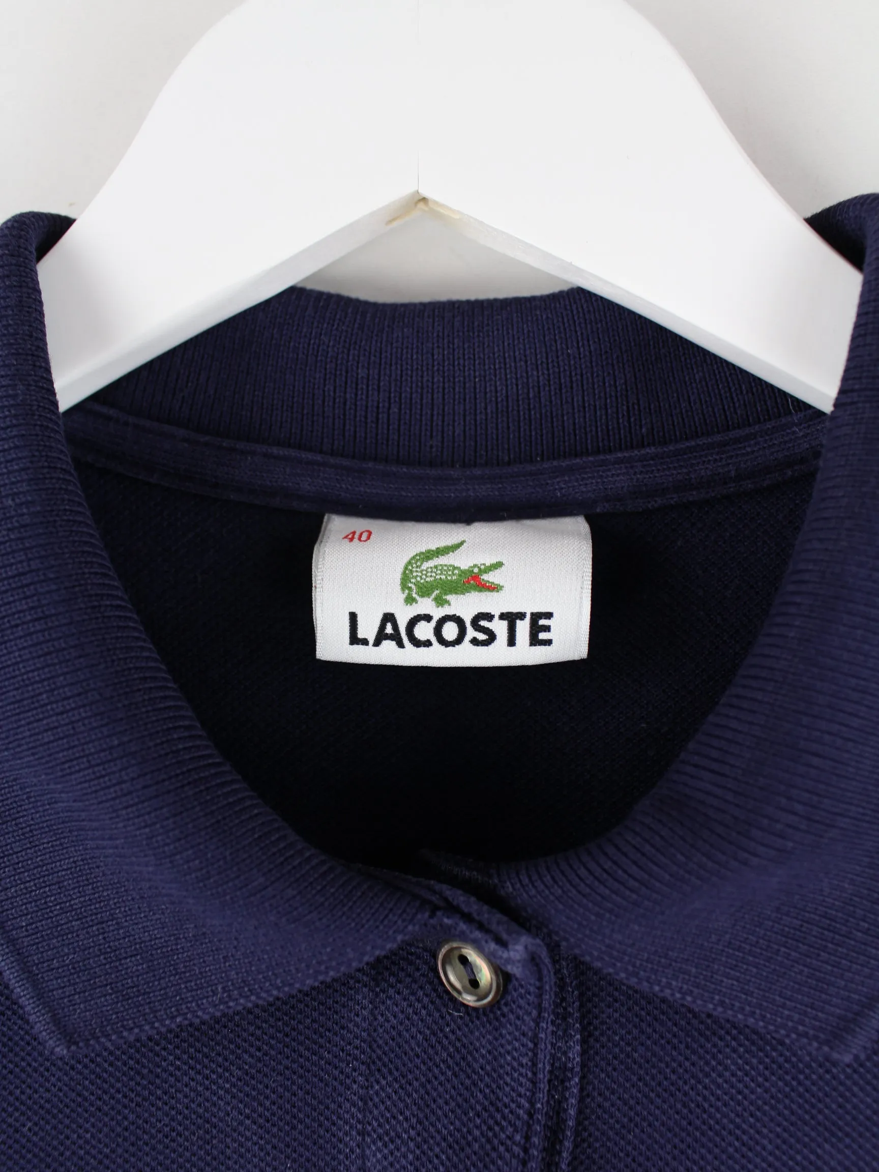Lacoste Damen 00s Basic Polo Blau XS