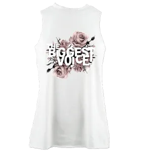 Ladies high neck cotton workout vest