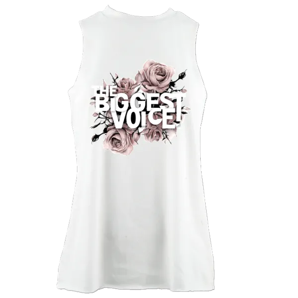 Ladies high neck cotton workout vest