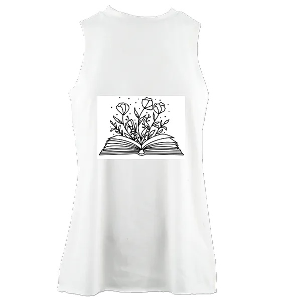 Ladies high neck cotton workout vest