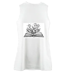 Ladies high neck cotton workout vest