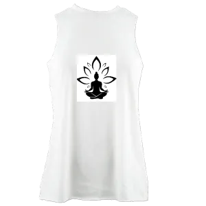 Ladies high neck cotton workout vest