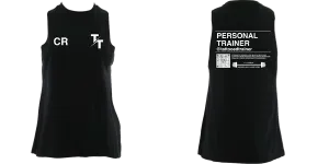 Ladies high neck cotton workout vest