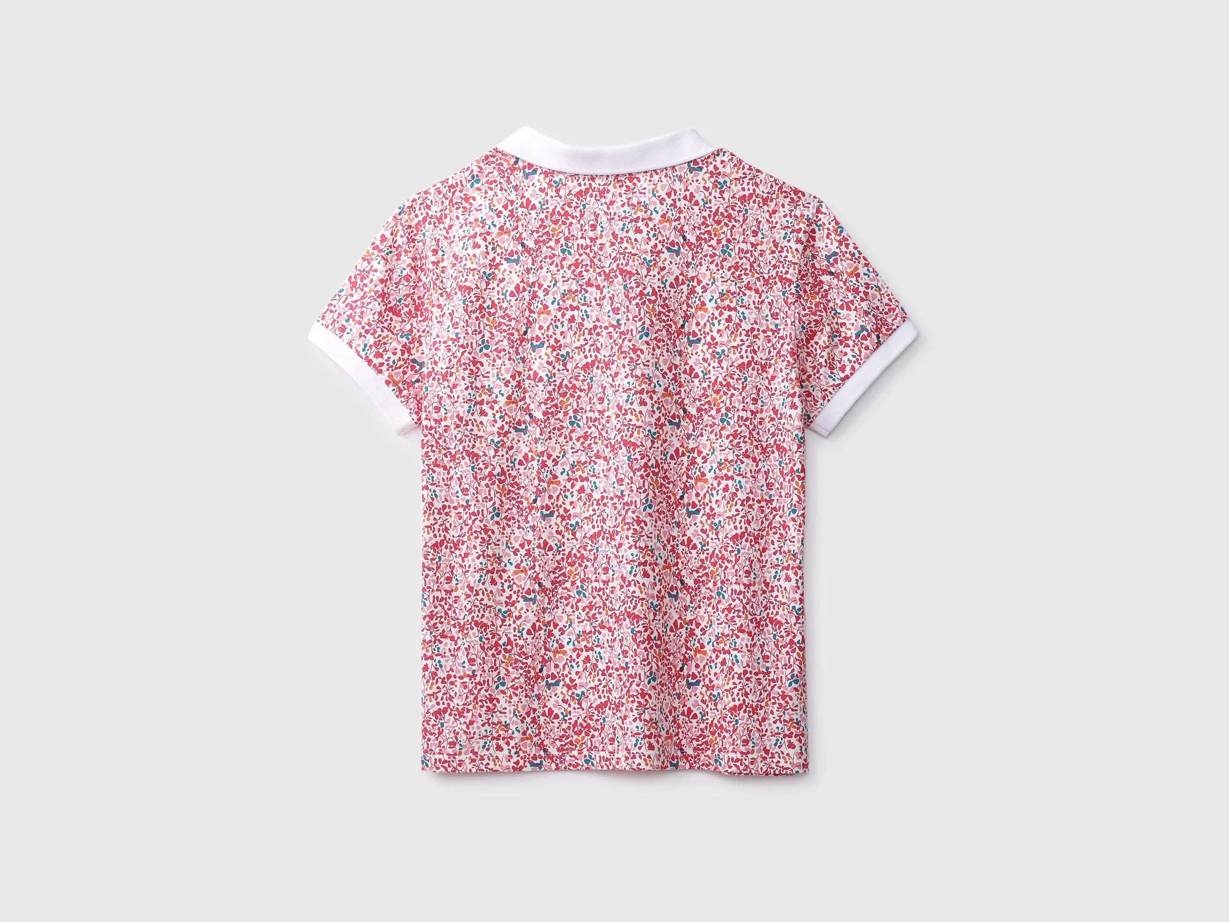 Ladies Printed Polo T-Shirt
